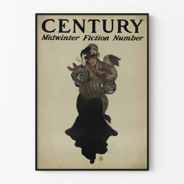 Vintage Poster Century Midwinter Fiction Number