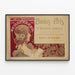 Vintage Poster of the Schaerbeek Artistic Circle 1898 — framed artwork on a wall