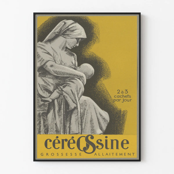 Vintage Poster Céréossine Pregnancy Breastfeeding
