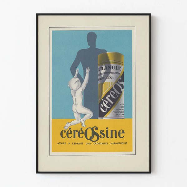 Vintage Céréossine Poster - Retro Children's Wall Decoration