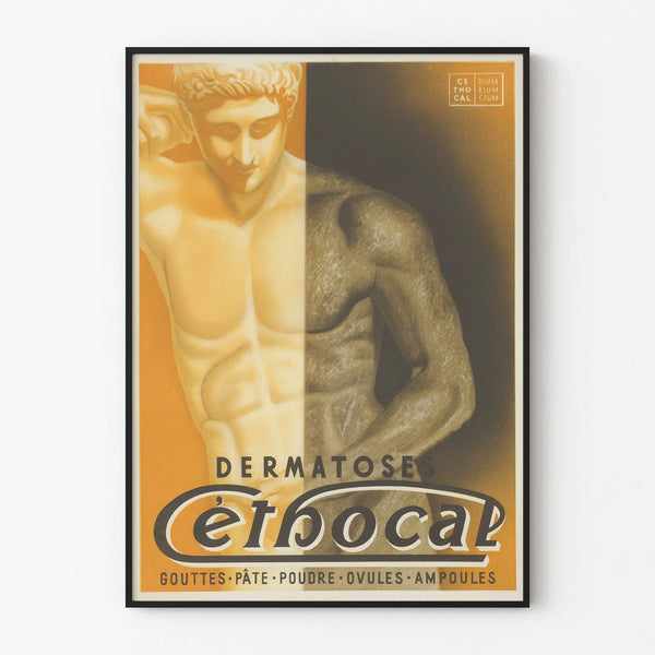 Vintage Poster Dermatoses Ethocal - Retro Wall Decoration Artem Legrand