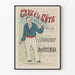 Vintage poster of the song Ceux d’la Côte by Marie Krysinska