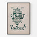 Support poster for Renault Choisy strikers - committed wall decoration