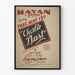 Vintage theater poster Mayan 'Chalk Dust' 1936