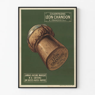 Vintage Champagne Léon Chandon Poster