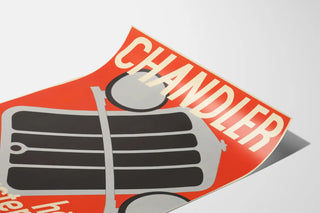 Vintage Advertising Poster Chandler Radiator Grille