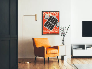 Vintage Advertising Poster Chandler Radiator Grille