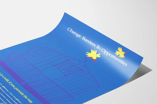 Motivational Wall Decoration Poster Change Barriers To Opportunities