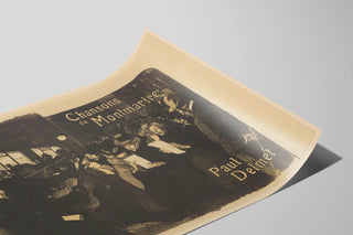 Vintage poster of Montmartre songs by Paul Delmet — artwork view
