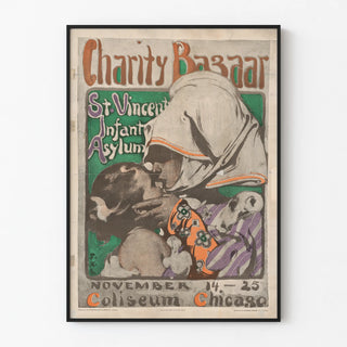 Vintage Poster Charity Bazaar St. Vincent Infant Asylum Chicago