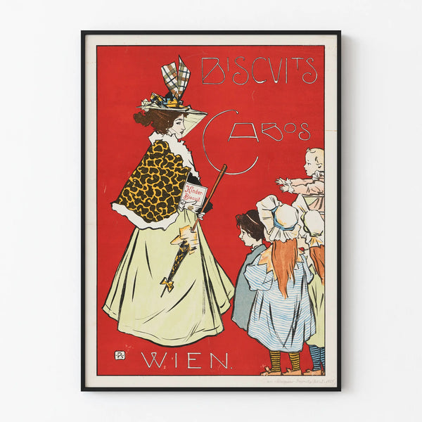 Charles Cabos Biscuit Factory Poster - Vintage Wall Decoration