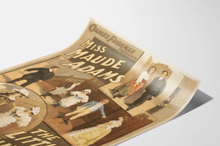 Vintage poster of Miss Maude Adams in The Little Minister