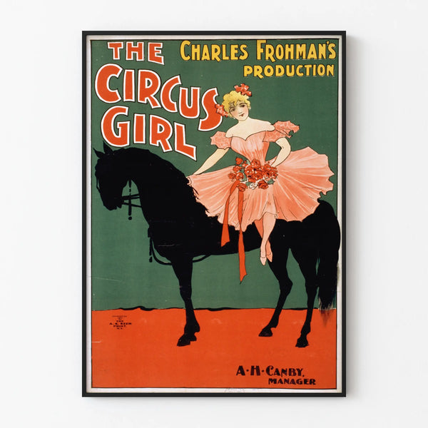 Vintage poster The Circus Girl - Retro wall decoration Artem Legrand