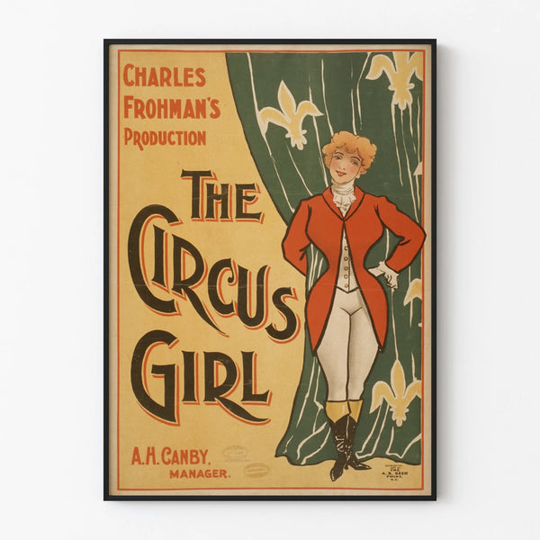 Vintage Poster The Circus Girl - Retro Wall Decoration