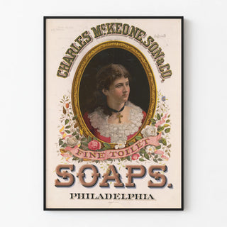 Vintage Poster Charles McKeone Fine Toilet Soaps Philadelphia