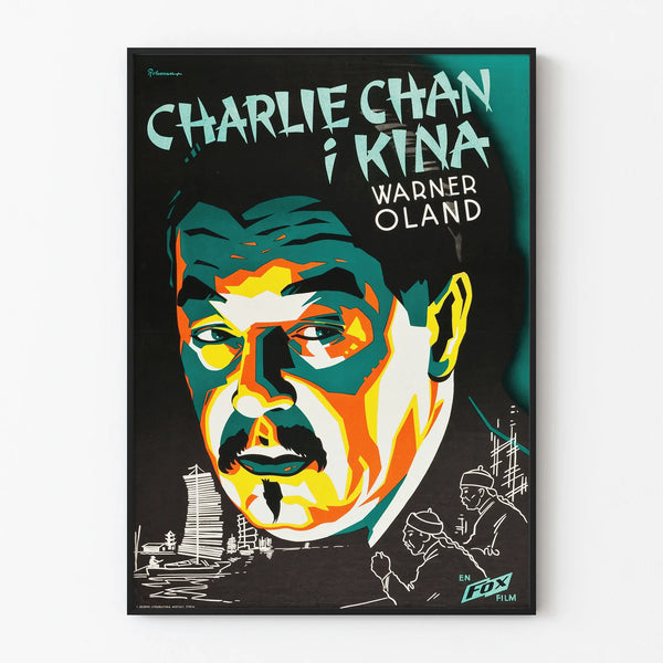 Vintage Charlie Chan in Shanghai Poster