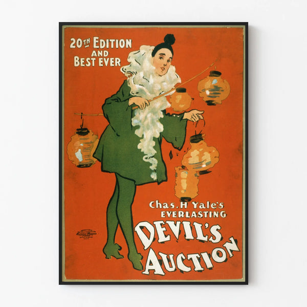Vintage Poster Devil's Auction 20th Edition Artem Legrand