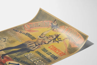 Vintage Poster of the Tivoli Cottage - Concerts and Balls Every Evening
