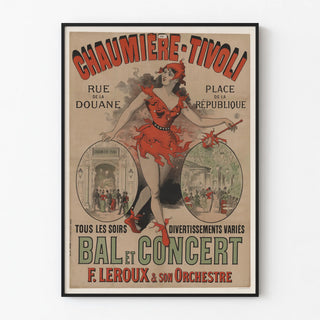 Vintage Poster of the Cottage-Tivoli Pier and Concert