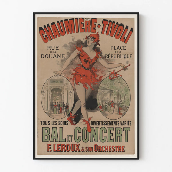 Vintage Poster of the Cottage-Tivoli Pier and Concert