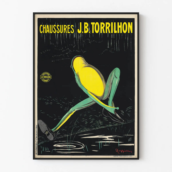 Vintage advertising poster Shoes J.B. Torrilhon