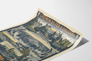 Vintage poster of the Orléans Railway - Indre Tourist Office