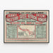 Vintage Poster of the Eastern Railway - High-Speed Trains France and Europe 1893 — framed artwork on a wall
