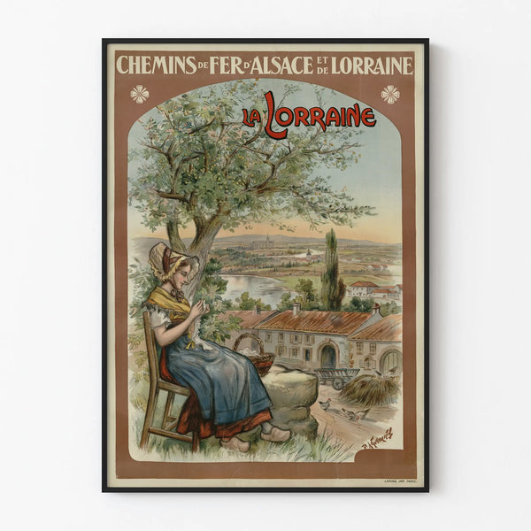 Poster of the Alsace and Lorraine Railways - Lorraine