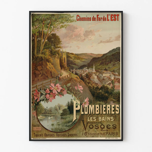 Vintage Poster of Plombières-les-Bains and the Eastern Railway