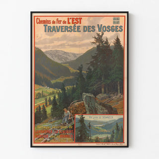 Vintage Poster of the Eastern Railway - Crossing the Vosges