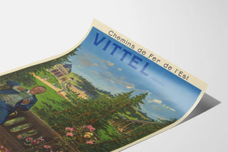 Vintage Poster of the Eastern Railway Vittel Vosges