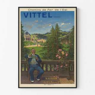 Vintage Poster of the Eastern Railway Vittel Vosges