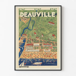Vintage Deauville Poster of the State Railways