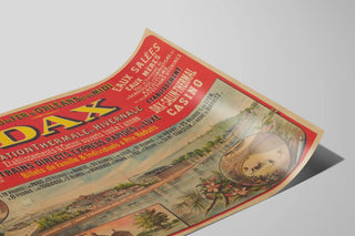 Vintage poster of the Orleans and Midi Railways - Dax Thermal and Winter Station — artwork view