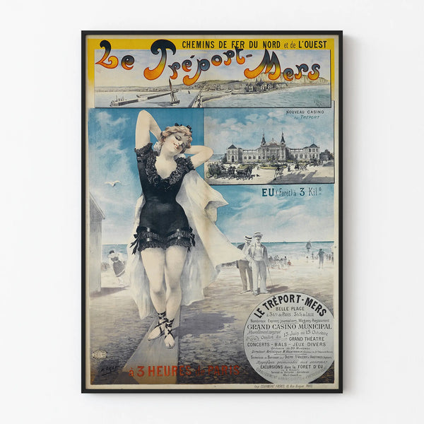 Vintage Poster of Le Tréport-Mers Northern and Western Railway