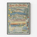 Vintage poster of the Southern France Railways - Meyrargues to Grasse and Hyères to Saint-Raphaël lines