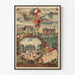 Vintage poster of the Chemins de fer P.L.M. – Paris, Monaco, Château de Pierrefonds