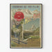 Vintage poster of the P.L.M. railways - Zermatt Valley, Mont Rose