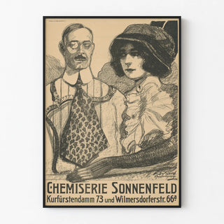 Vintage poster Chemiserie Sonnenfeld Berlin