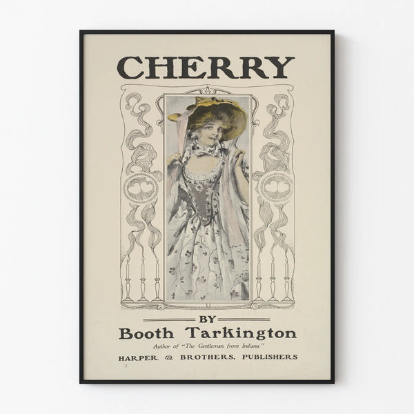 Vintage decorative poster Cherry by Booth Tarkington
