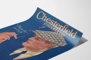 Vintage Chesterfield Cigarettes Poster