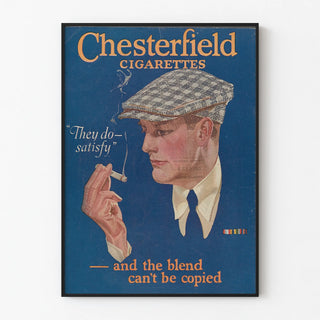 Vintage Chesterfield Cigarettes Poster