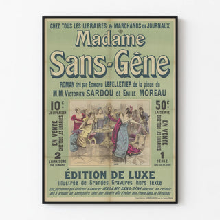 Vintage Poster Madame Sans-Gêne Luxury Edition