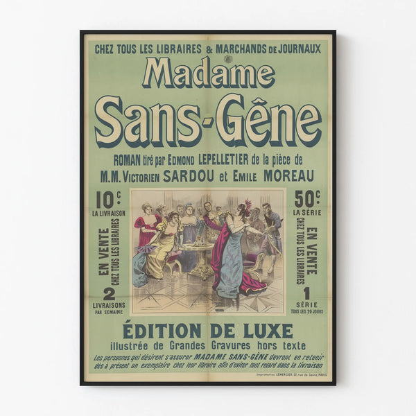 Vintage Poster Madame Sans-Gêne Luxury Edition