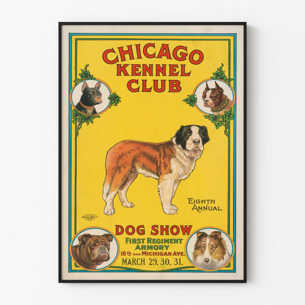 Vintage Chicago Kennel Club Dog Show Poster