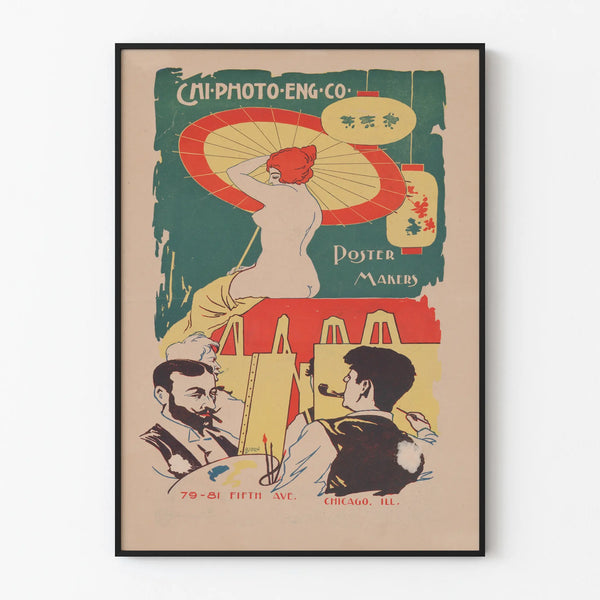 Vintage Chicago Photo Engraving Co Poster Makers