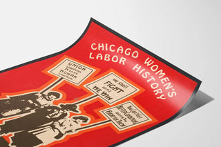 Chicago Women's Labor History Poster - Engaged Wall Decoration