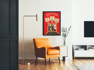 Chicago Women's Labor History Poster - Engaged Wall Decoration