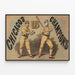 Vintage Baseball Poster Chicago US Champions — framed artwork on a wall