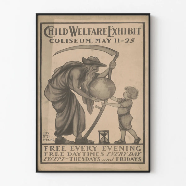 Vintage poster for the Child Welfare Exhibit 1911